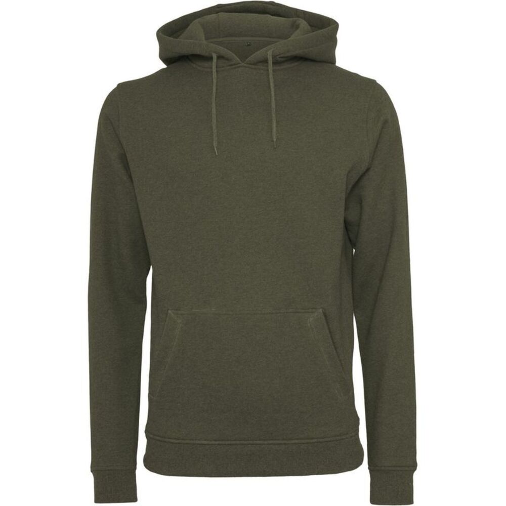 Build Your Brand Mens Heavy Pullover Hoodie / Olive
